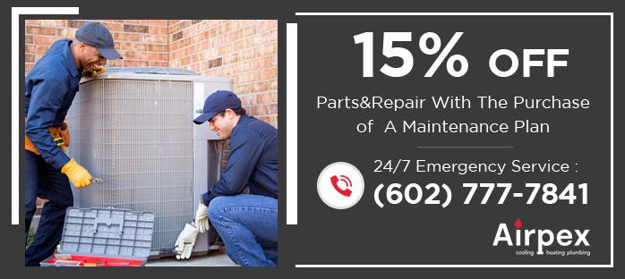 15% OFF Parts & Repair With the Purchase Of a Maintenance Plan